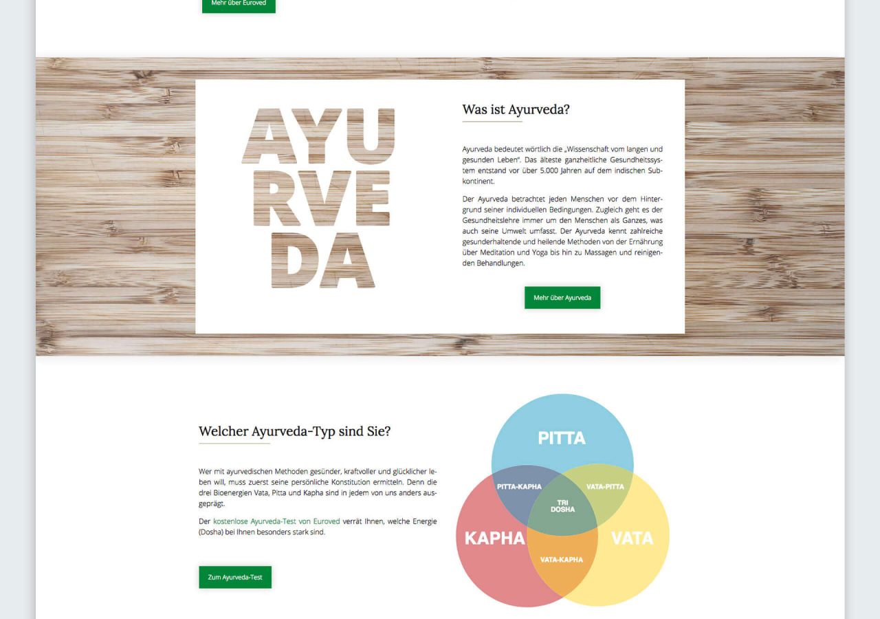 Startseite der Euroved GmbH